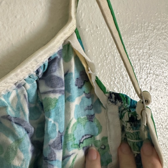 Vintage 50s Floral empire waist Dress with Pockets - Picture 6 of 6